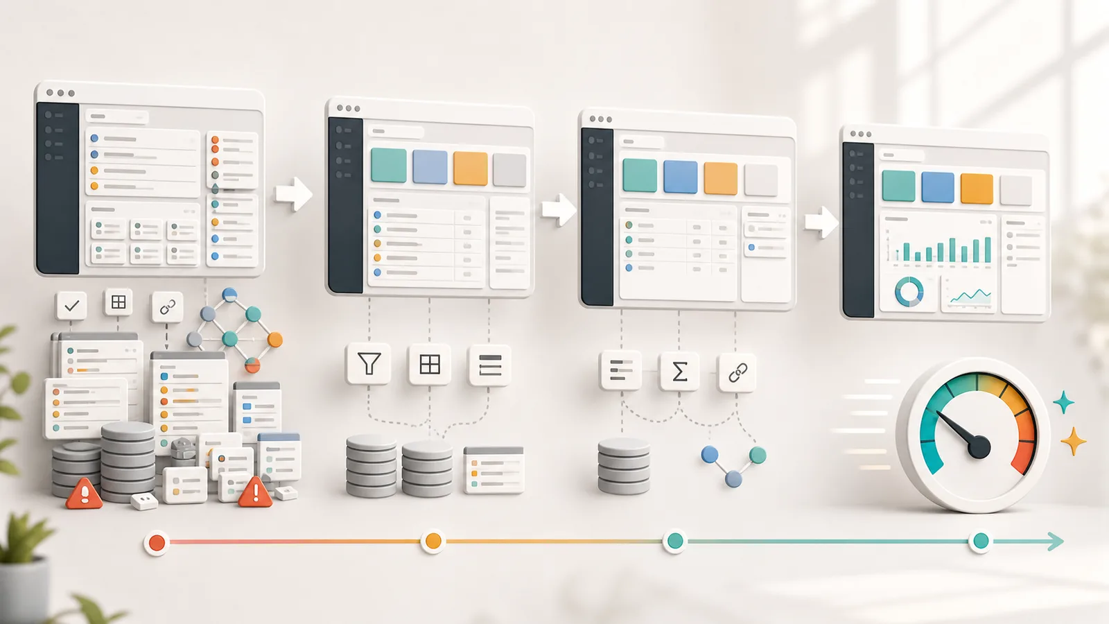 Notion 資料庫瘦身流程:先整理首頁,再簡化 view、欄位、公式與舊資料 archive